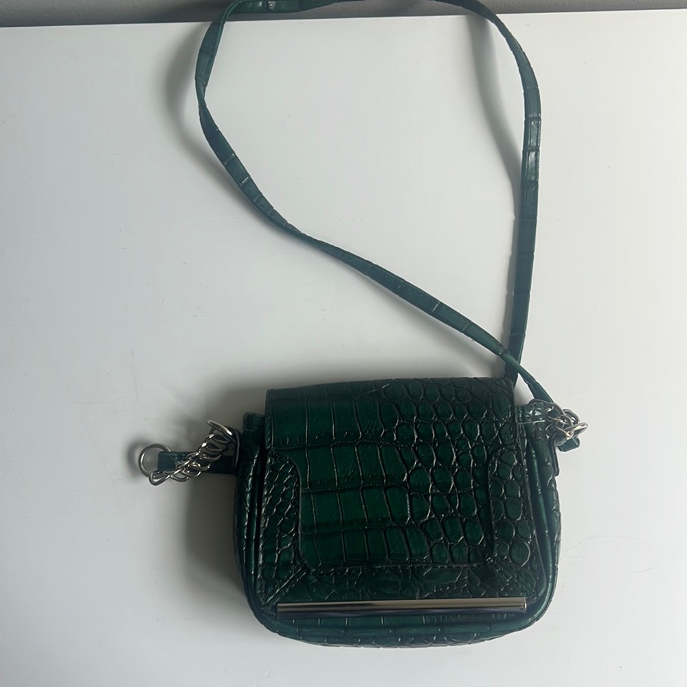Merona Green Faux Aligator Bag